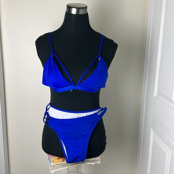 Royal blue Bikini Set size large - Picture 12 of 16